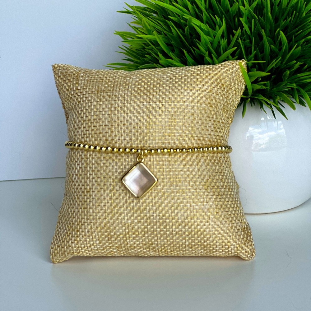 Gold mother of Pearl bracelet
